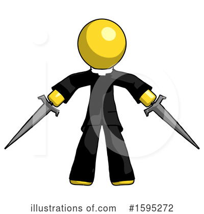 Royalty-Free (RF) Yellow Design Mascot Clipart Illustration by Leo Blanchette - Stock Sample #1595272