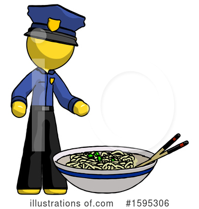 Royalty-Free (RF) Yellow Design Mascot Clipart Illustration by Leo Blanchette - Stock Sample #1595306