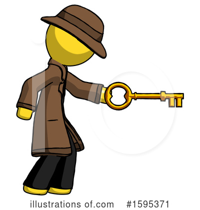 Royalty-Free (RF) Yellow Design Mascot Clipart Illustration by Leo Blanchette - Stock Sample #1595371