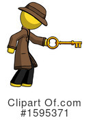 Yellow Design Mascot Clipart #1595371 by Leo Blanchette