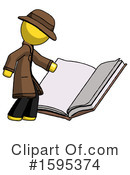 Yellow Design Mascot Clipart #1595374 by Leo Blanchette
