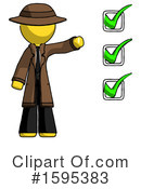 Yellow Design Mascot Clipart #1595383 by Leo Blanchette