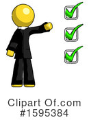 Yellow Design Mascot Clipart #1595384 by Leo Blanchette
