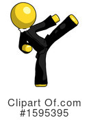 Yellow Design Mascot Clipart #1595395 by Leo Blanchette
