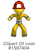 Yellow Design Mascot Clipart #1597404 by Leo Blanchette