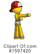 Yellow Design Mascot Clipart #1597420 by Leo Blanchette