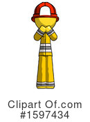 Yellow Design Mascot Clipart #1597434 by Leo Blanchette