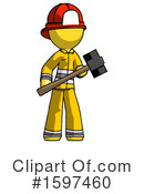 Yellow Design Mascot Clipart #1597460 by Leo Blanchette
