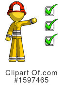 Yellow Design Mascot Clipart #1597465 by Leo Blanchette