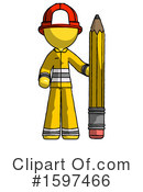Yellow Design Mascot Clipart #1597466 by Leo Blanchette