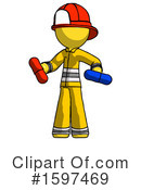 Yellow Design Mascot Clipart #1597469 by Leo Blanchette