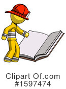 Yellow Design Mascot Clipart #1597474 by Leo Blanchette