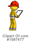 Yellow Design Mascot Clipart #1597477 by Leo Blanchette