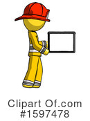 Yellow Design Mascot Clipart #1597478 by Leo Blanchette