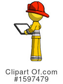 Yellow Design Mascot Clipart #1597479 by Leo Blanchette