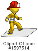 Yellow Design Mascot Clipart #1597514 by Leo Blanchette