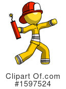 Yellow Design Mascot Clipart #1597524 by Leo Blanchette