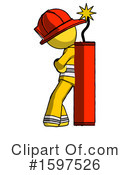 Yellow Design Mascot Clipart #1597526 by Leo Blanchette