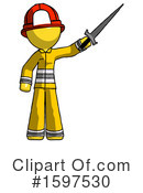 Yellow Design Mascot Clipart #1597530 by Leo Blanchette