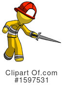 Yellow Design Mascot Clipart #1597531 by Leo Blanchette
