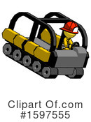Yellow Design Mascot Clipart #1597555 by Leo Blanchette