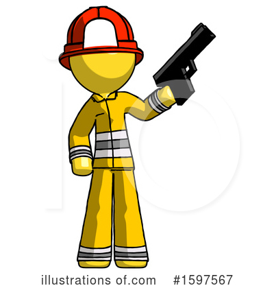 Royalty-Free (RF) Yellow Design Mascot Clipart Illustration by Leo Blanchette - Stock Sample #1597567
