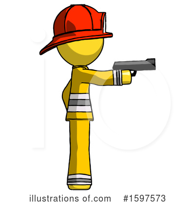 Royalty-Free (RF) Yellow Design Mascot Clipart Illustration by Leo Blanchette - Stock Sample #1597573
