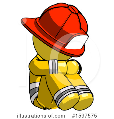 Royalty-Free (RF) Yellow Design Mascot Clipart Illustration by Leo Blanchette - Stock Sample #1597575