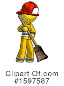 Yellow Design Mascot Clipart #1597587 by Leo Blanchette