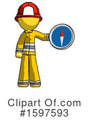 Yellow Design Mascot Clipart #1597593 by Leo Blanchette