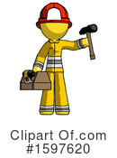 Yellow Design Mascot Clipart #1597620 by Leo Blanchette