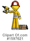 Yellow Design Mascot Clipart #1597621 by Leo Blanchette