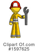 Yellow Design Mascot Clipart #1597625 by Leo Blanchette