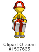 Yellow Design Mascot Clipart #1597635 by Leo Blanchette