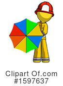 Yellow Design Mascot Clipart #1597637 by Leo Blanchette