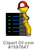 Yellow Design Mascot Clipart #1597647 by Leo Blanchette