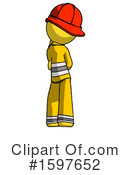 Yellow Design Mascot Clipart #1597652 by Leo Blanchette