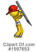 Yellow Design Mascot Clipart #1597653 by Leo Blanchette