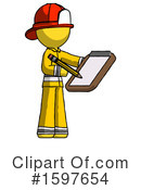 Yellow Design Mascot Clipart #1597654 by Leo Blanchette