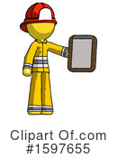 Yellow Design Mascot Clipart #1597655 by Leo Blanchette