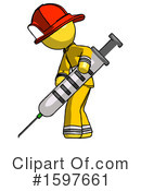 Yellow Design Mascot Clipart #1597661 by Leo Blanchette