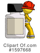 Yellow Design Mascot Clipart #1597668 by Leo Blanchette
