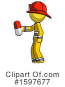 Yellow Design Mascot Clipart #1597677 by Leo Blanchette