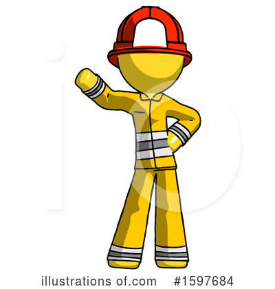 Royalty-Free (RF) Yellow Design Mascot Clipart Illustration by Leo Blanchette - Stock Sample #1597684