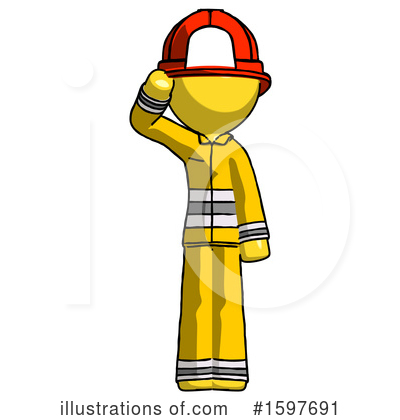 Royalty-Free (RF) Yellow Design Mascot Clipart Illustration by Leo Blanchette - Stock Sample #1597691
