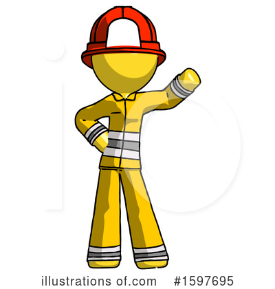 Royalty-Free (RF) Yellow Design Mascot Clipart Illustration by Leo Blanchette - Stock Sample #1597695