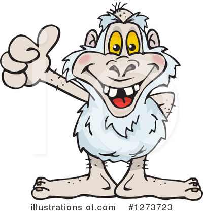 Royalty-Free (RF) Yeti Clipart Illustration by Dennis Holmes Designs - Stock Sample #1273723