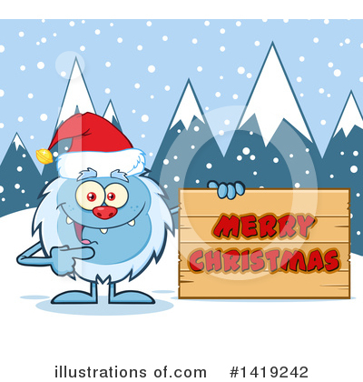 Yeti Clipart #1419242 by Hit Toon