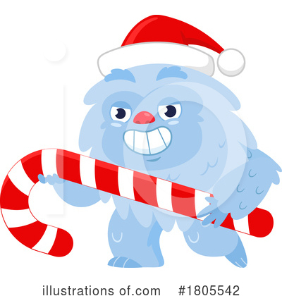 Abominable Snowman Clipart #1805542 by Hit Toon