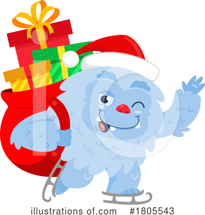 Abominable Snowman Clipart #1805543 by Hit Toon